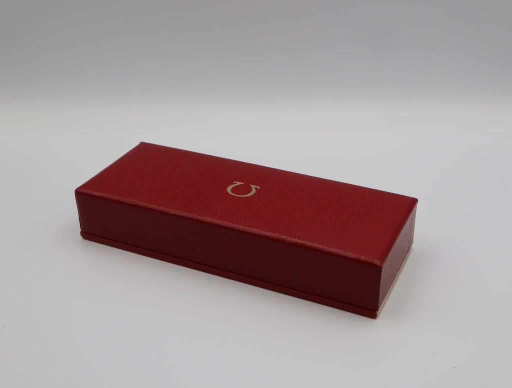 Near MINT OMEGA Vintage Red Watch Box Genuine Case Only From JAPAN #2527
