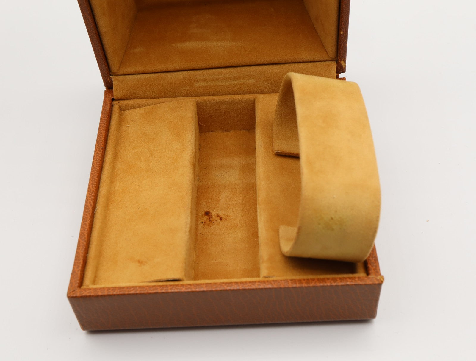 OMEGA Vintage Brown Watch Box Genuine Case Only From JAPAN Exc+5 #2548