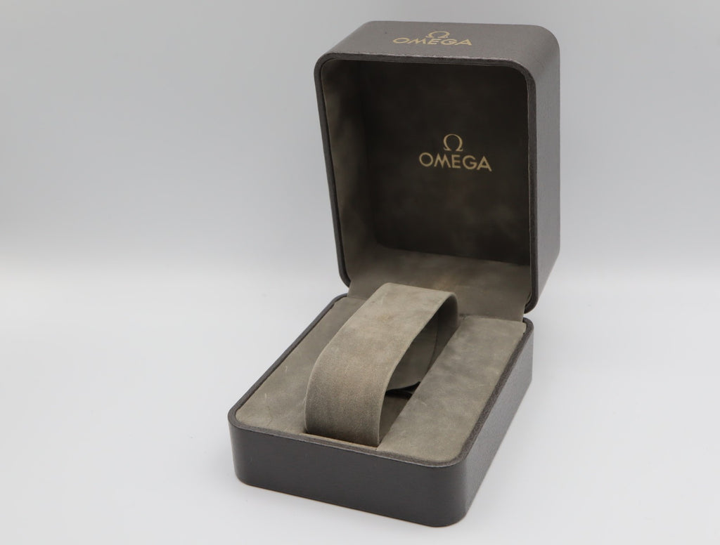 Near MINT OMEGA Seamaster Vintage Gray Watch Box Genuine Case Only JAPAN #2547