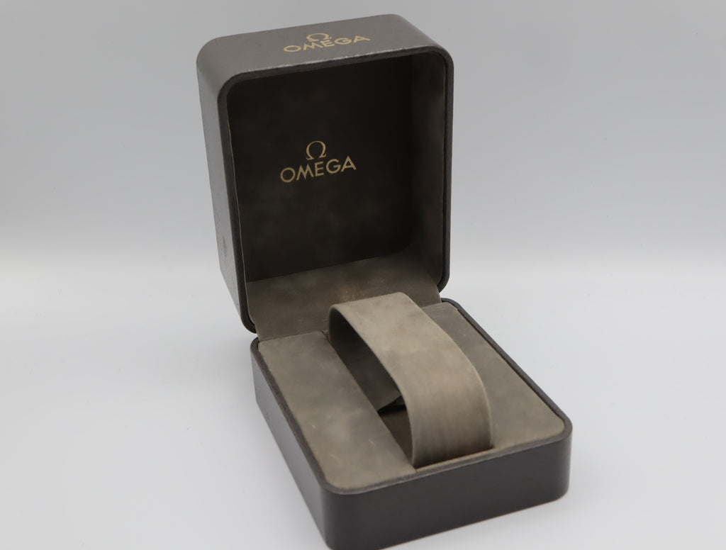 Near MINT OMEGA Seamaster Vintage Gray Watch Box Genuine Case Only JAPAN #2547