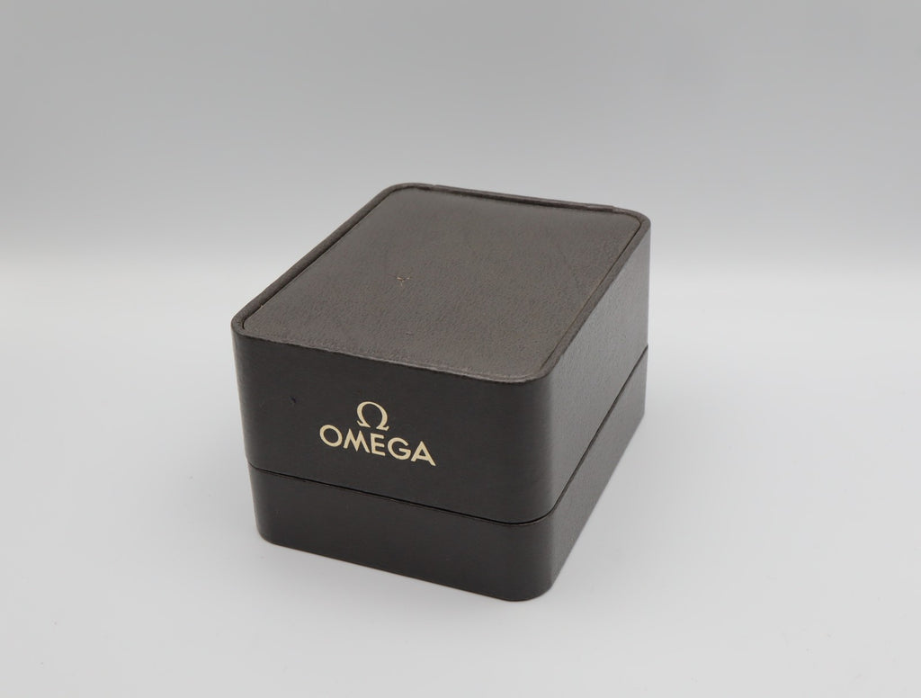 Near MINT OMEGA Seamaster Vintage Gray Watch Box Genuine Case Only JAPAN #2547
