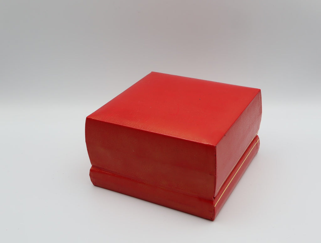 Near MINT OMEGA Vintage Red Watch Box Genuine Case Only From JAPAN #2544