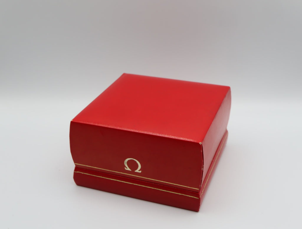 Near MINT OMEGA Vintage Red Watch Box Genuine Case Only From JAPAN $2541