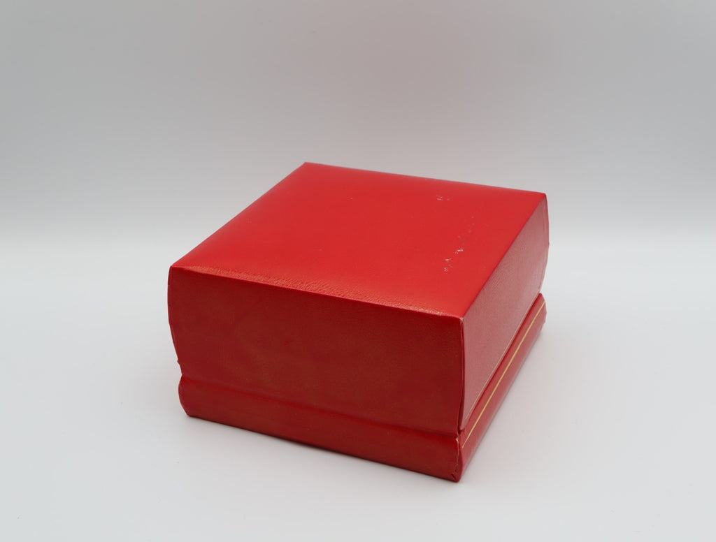 Near MINT OMEGA Vintage Red Watch Box Genuine Case Only From JAPAN #2542