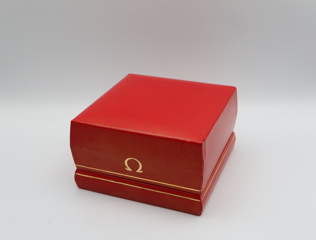 Near MINT OMEGA Vintage Red Watch Box Genuine Case Only From JAPAN #2543
