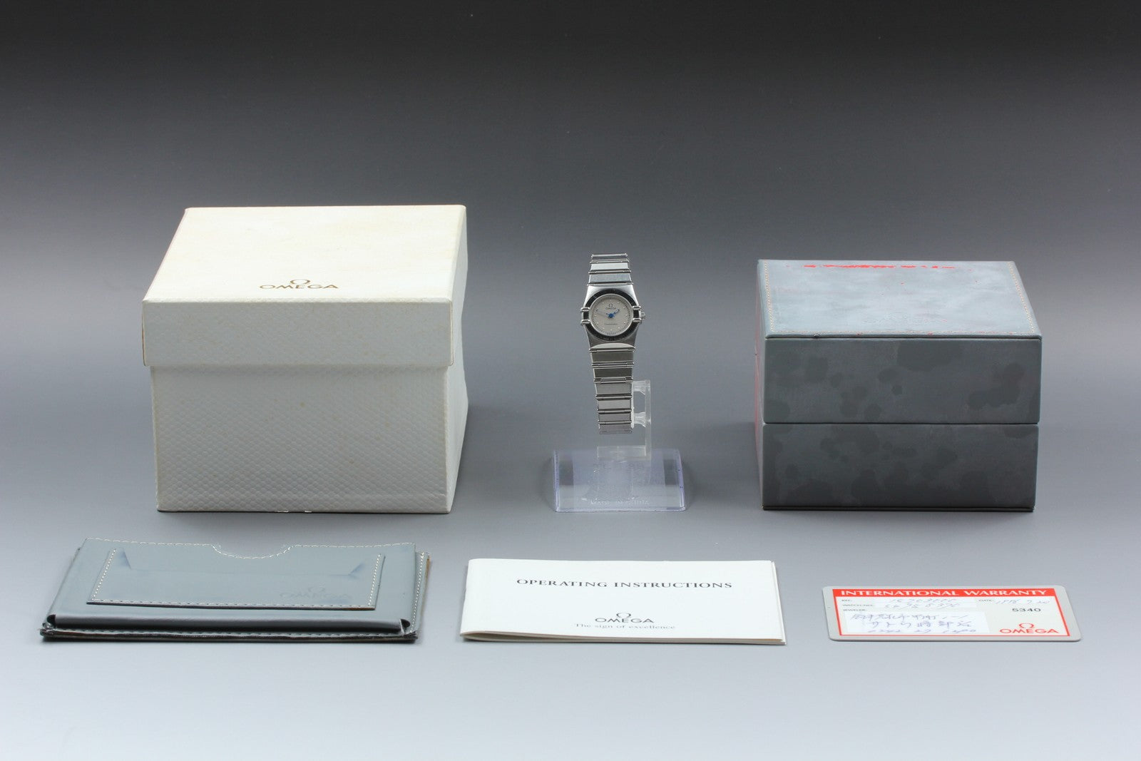 1994 Full Set/Near MINT OMEGA Constellation 22mm 795.1080.1 Quartz Women Vintage