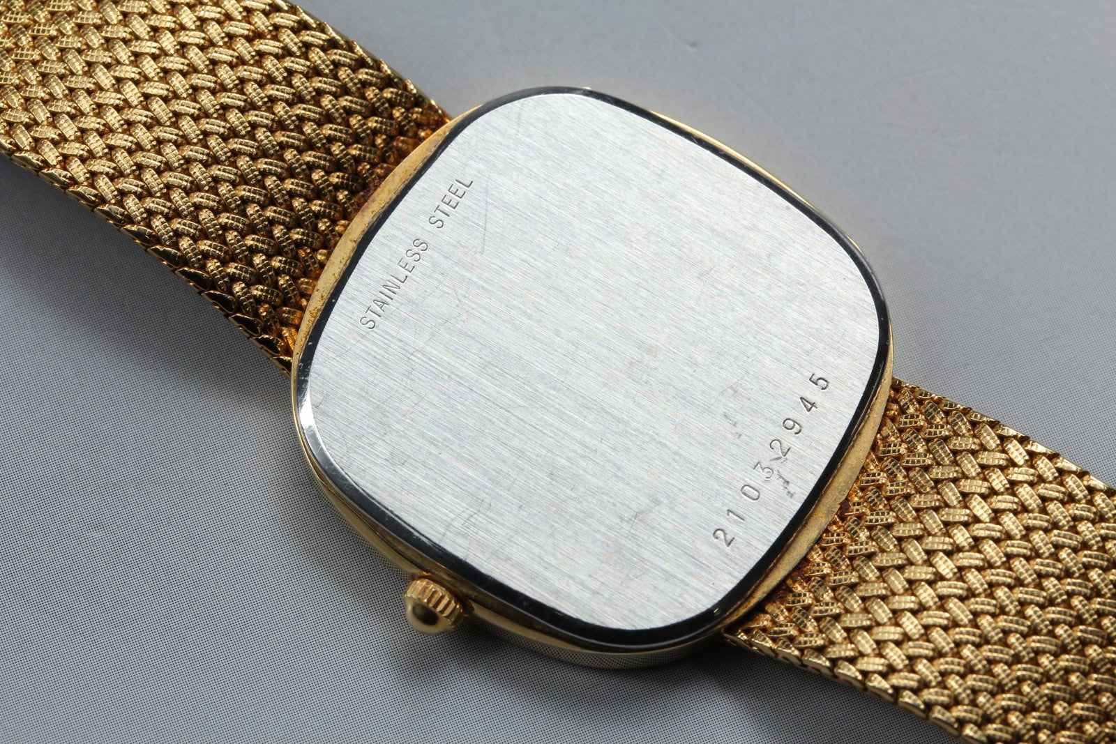 Full Set Near MINT LONGINES 960 3249 31mm Quartz Gold Dial Men's Watch Vintage