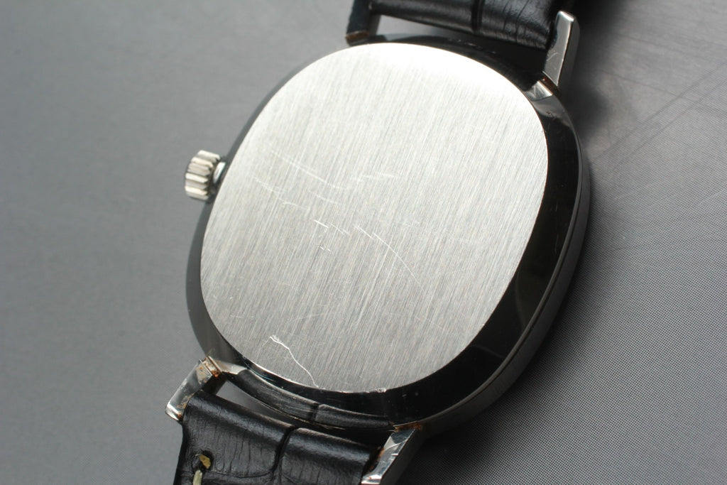 1978 Near MINT OMEGA De Ville 191.0046 29mm Quartz Silver Dial Men's Vintage