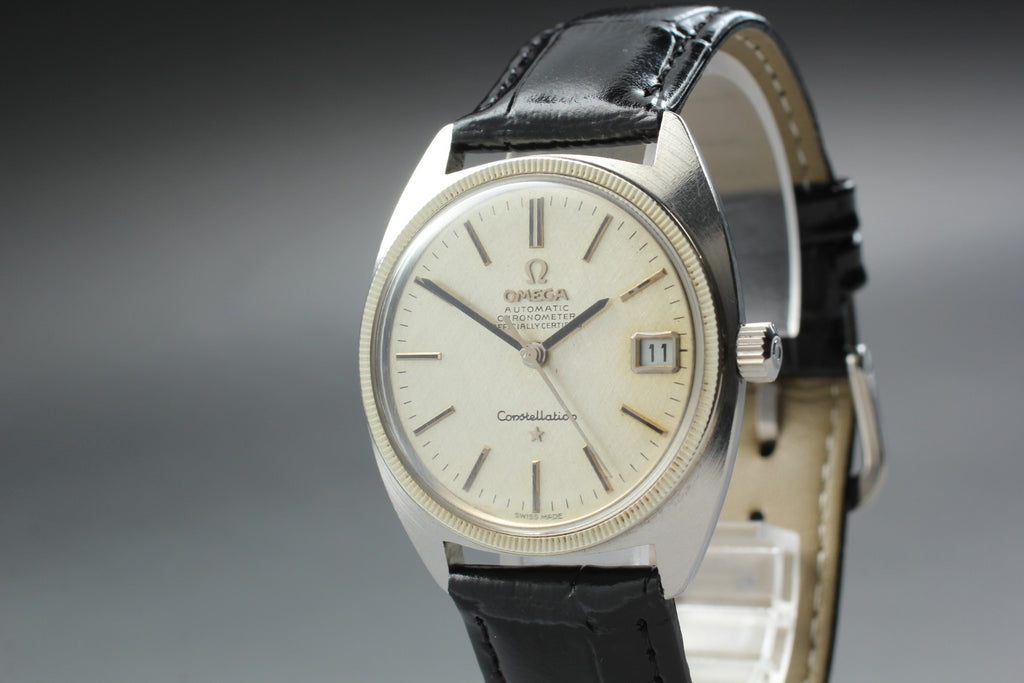 1967 Near MINT OMEGA Constellation 34mm 168.027 Automatic Silver Men's Vintage