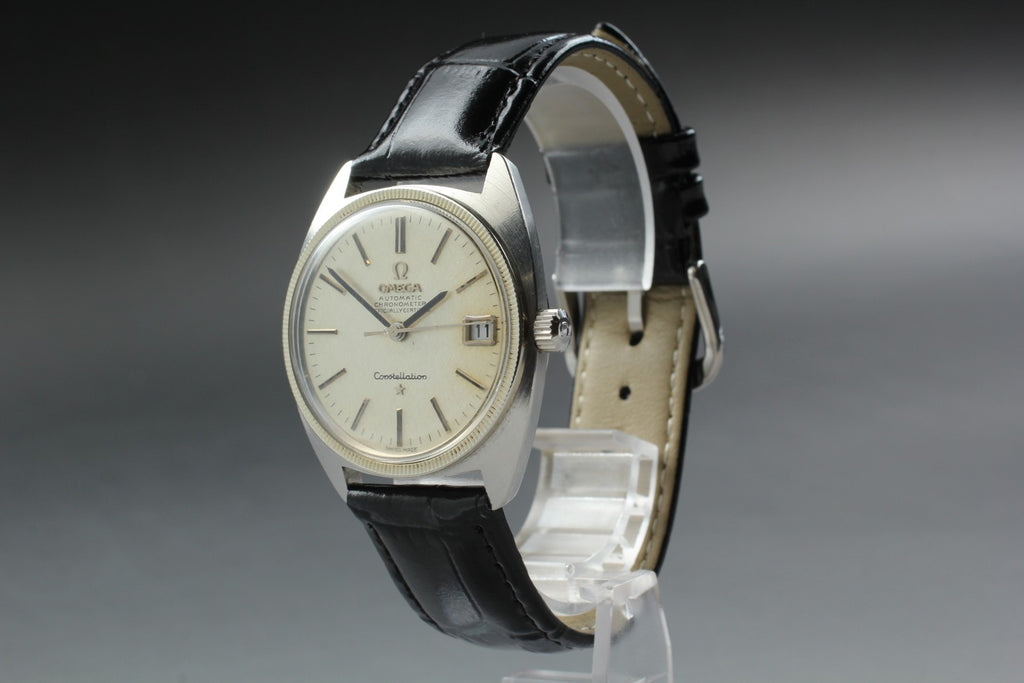 1967 Near MINT OMEGA Constellation 34mm 168.027 Automatic Silver Men's Vintage