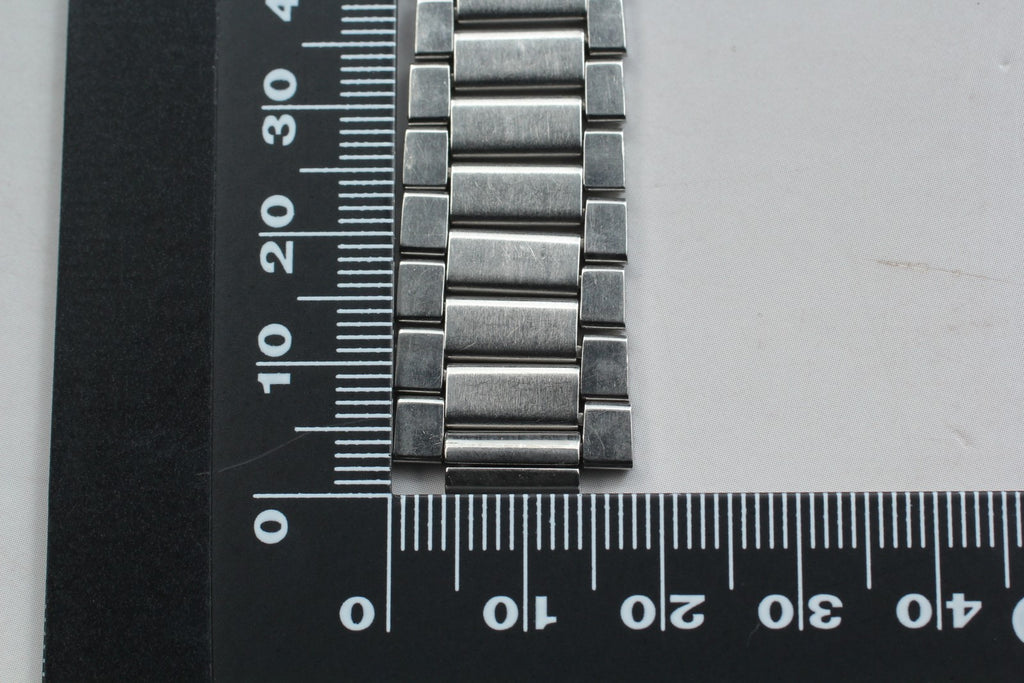 Near MINT OMEGA Caterpillar Bracelet 18mm FF630/1035 Stainless Steel Men Vintage