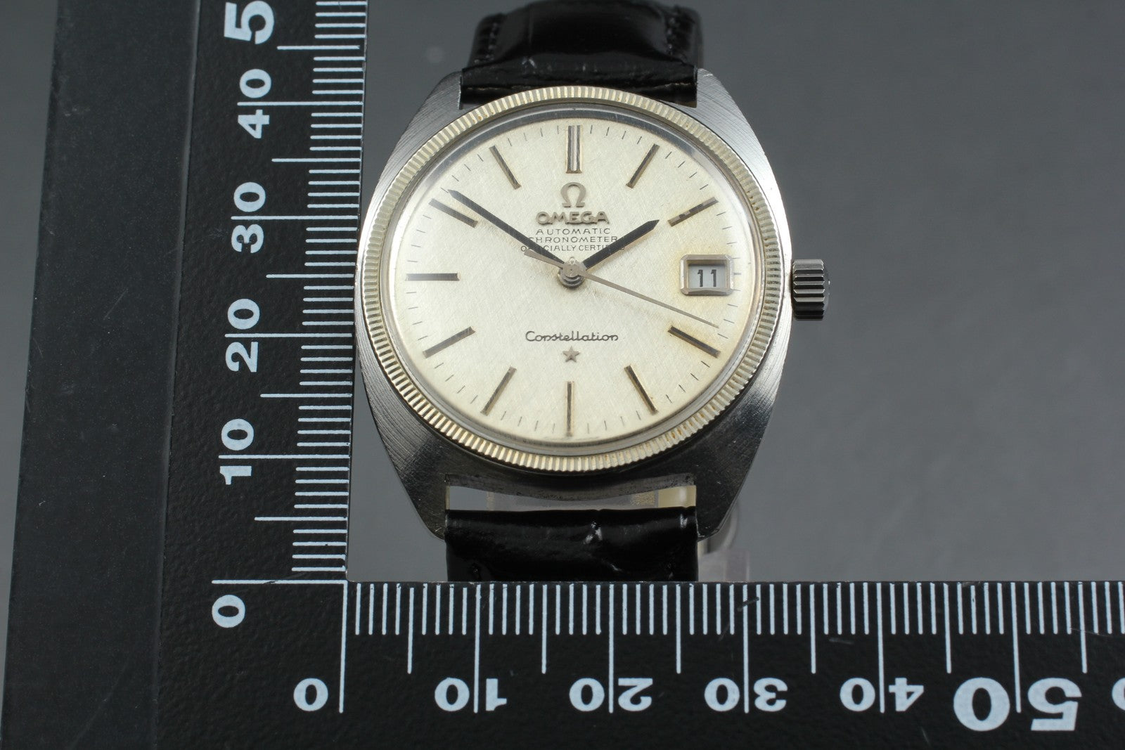 1967 Near MINT OMEGA Constellation 34mm 168.027 Automatic Silver Men's Vintage