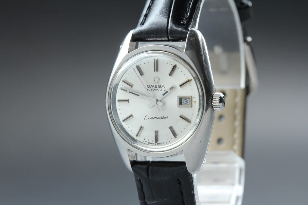1969 Near MINT OMEGA Seamaster 25mm 566.026 Automatic Silver Dial Women Vintage