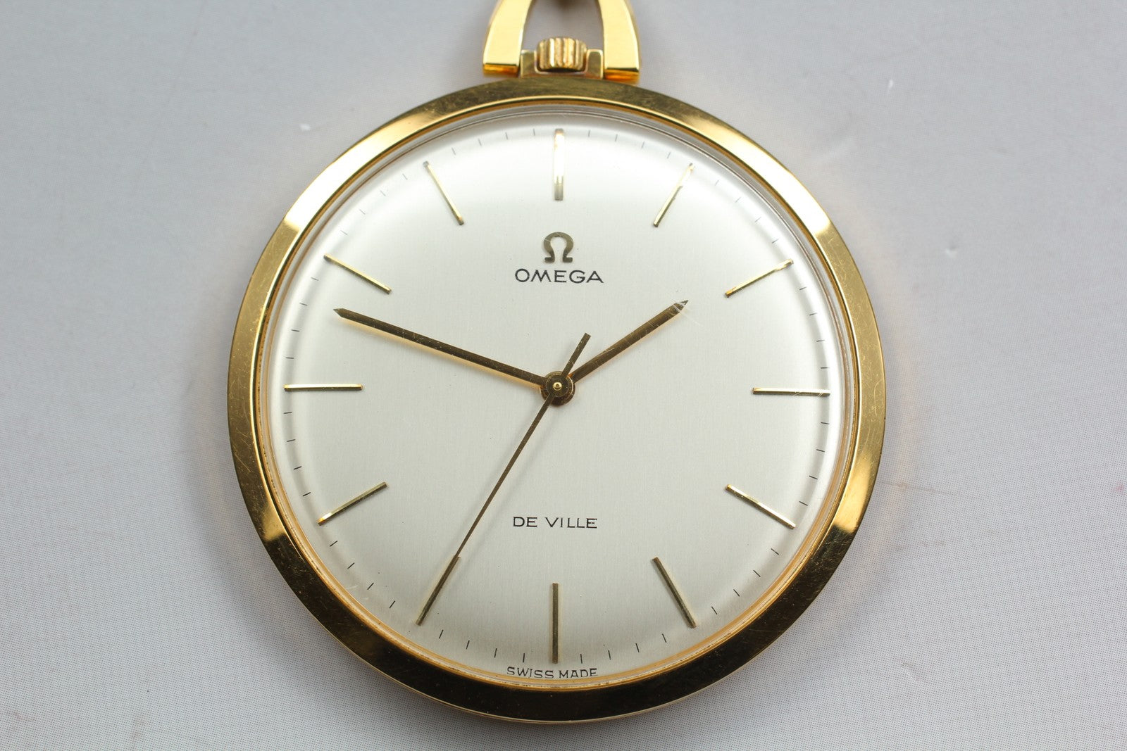 1970 Near MINT OMEGA De Ville Pocket Watch 44mm 131.1714 Manual Silver Dial Men