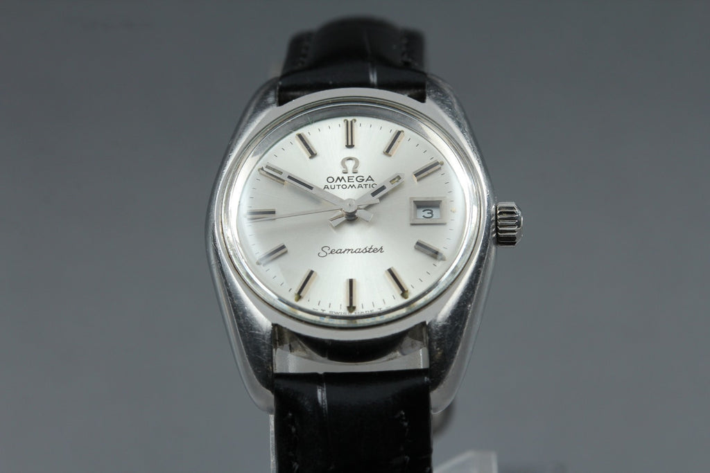 1969 Near MINT OMEGA Seamaster 25mm 566.026 Automatic Silver Dial Women Vintage