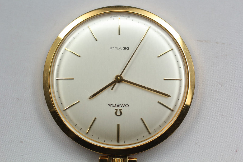 1970 Near MINT OMEGA De Ville Pocket Watch 44mm 131.1714 Manual Silver Dial Men