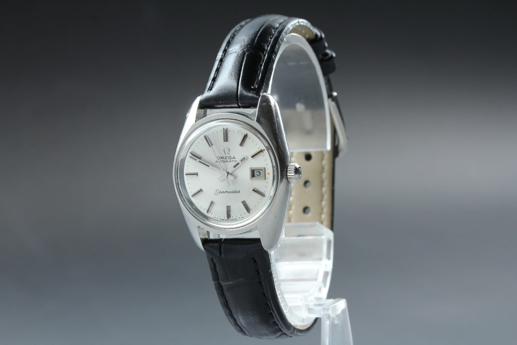 1969 Near MINT OMEGA Seamaster 25mm 566.026 Automatic Silver Dial Women Vintage