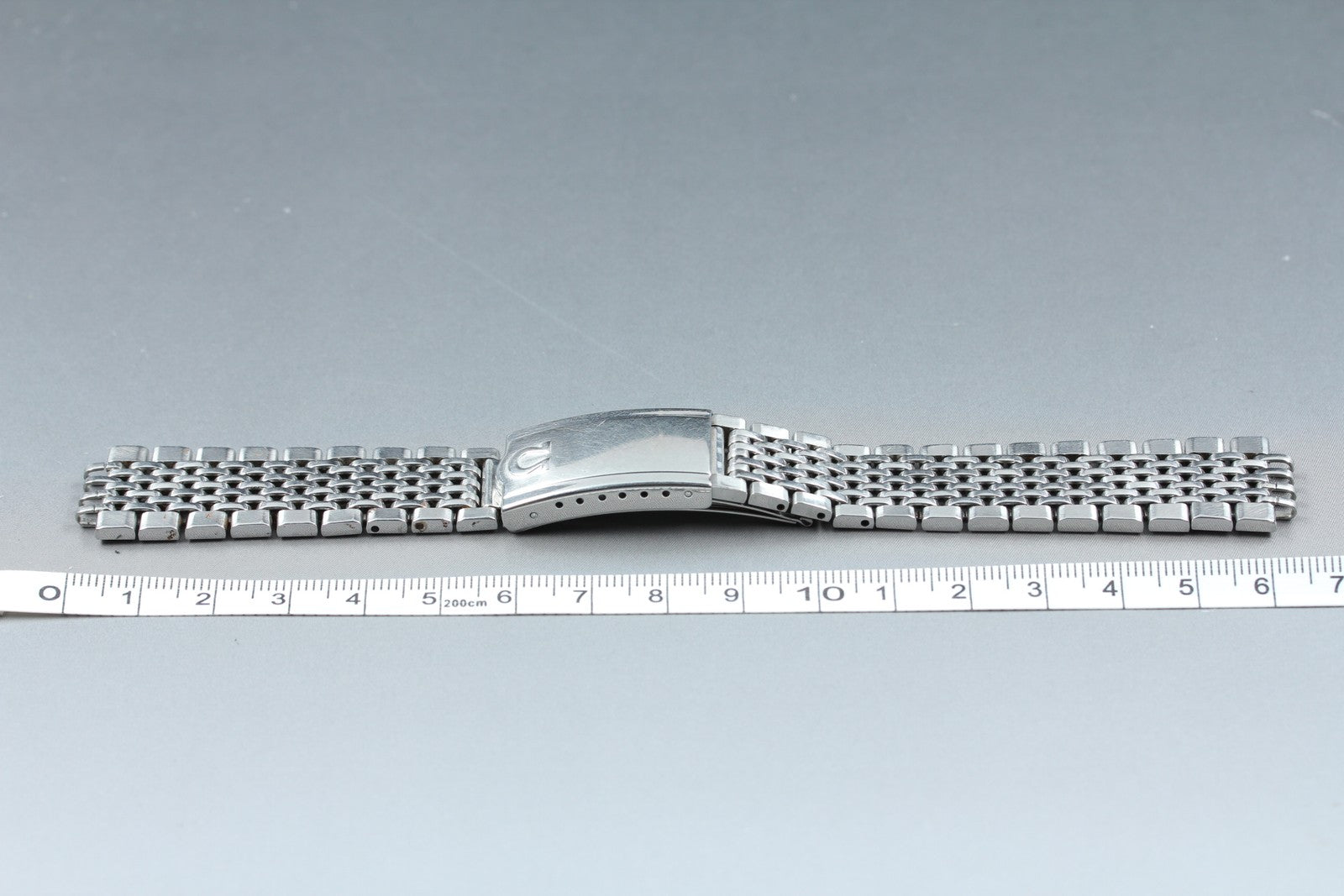 Near MINT OMEGA Beads of Rice Bracelet FF523/1068 18mm Silver Men's Vintage