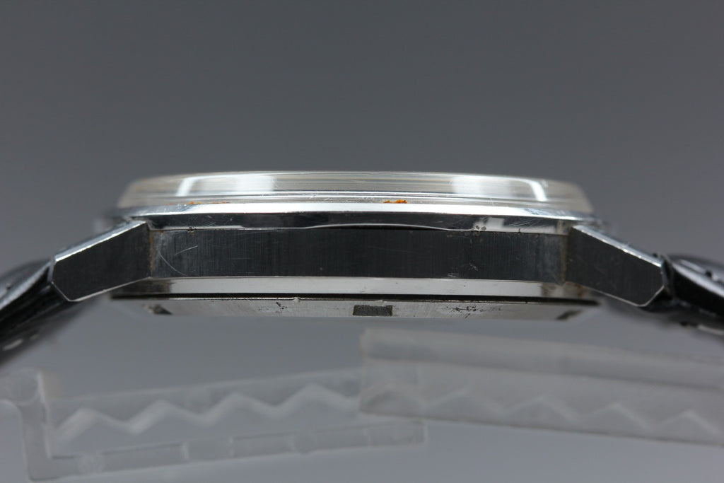1971 Near MINT OMEGA De Ville 35mm 166.0086 Automatic Silver Dial Men's Vintage