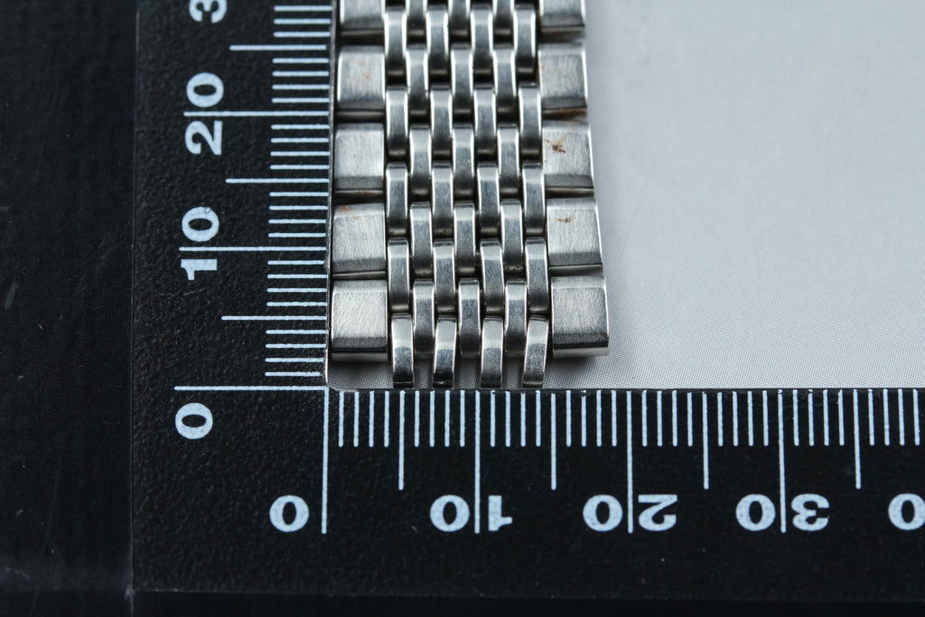 Near MINT OMEGA Beads of Rice Bracelet FF523/1068 18mm Silver Men's Vintage