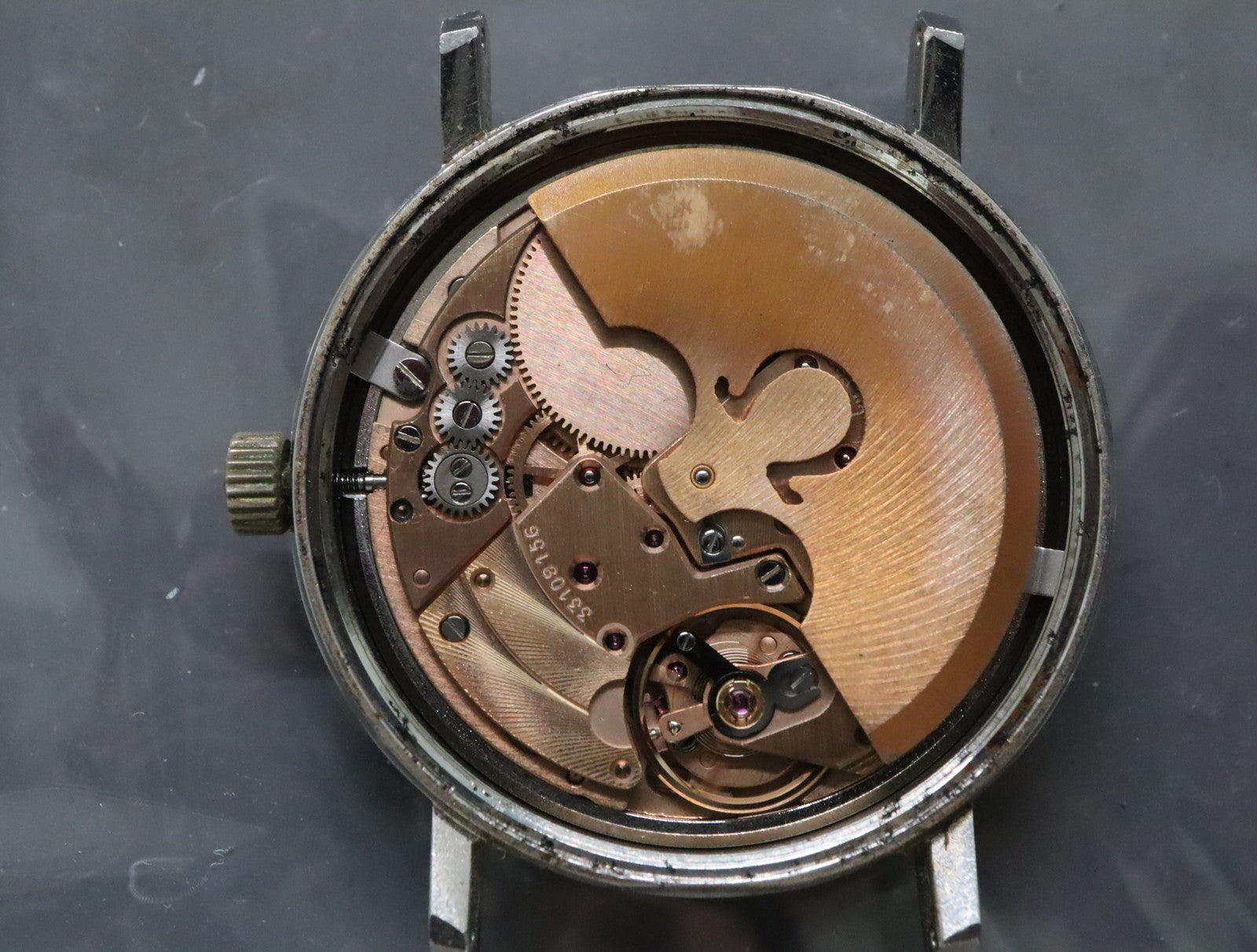 1971 Near MINT OMEGA De Ville 35mm 166.0086 Automatic Silver Dial Men's Vintage