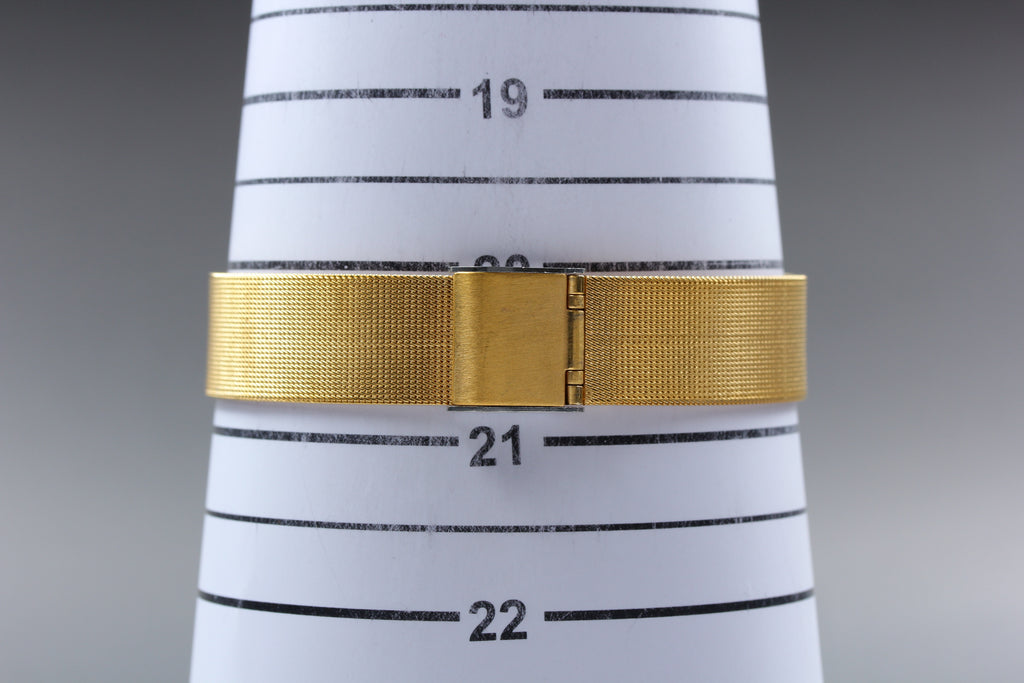 1973 Near MINT OMEGA De Ville 33mm 111.0107 Manual Gold Floral Dial Men Vintage