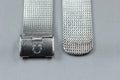 Near MINT OMEGA Milanese/Mesh Band 2038 18mm Stainless Steel Silver Men Vintage