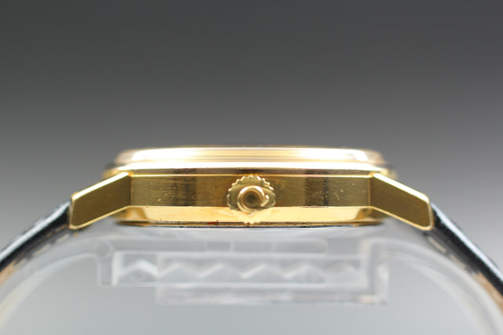 1978 Near MINT OMEGA Seamaster 34mm 166.0202 Automatic Gold Dial Men's Vintage