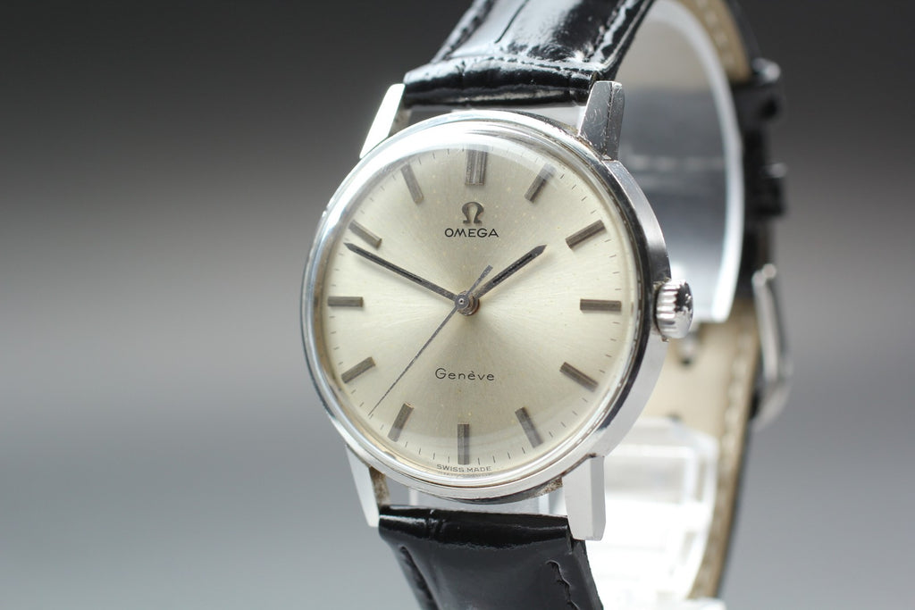 1967 Near MINT OMEGA Geneve Seamaster 34mm 135.011 Manual Silver Men's Vintage