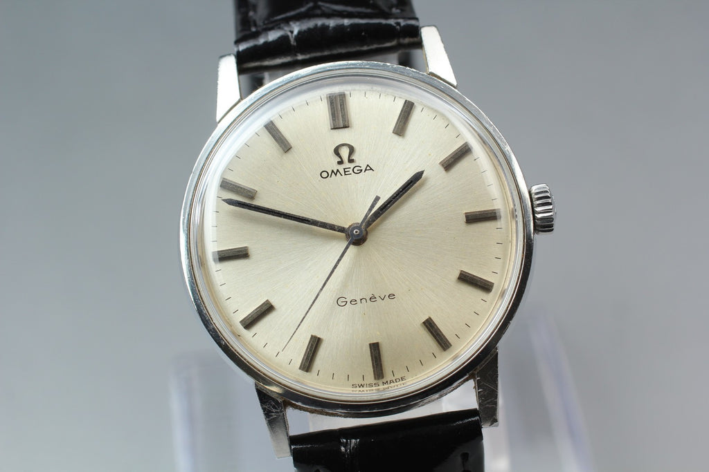 1967 Near MINT OMEGA Geneve Seamaster 34mm 135.011 Manual Silver Men's Vintage