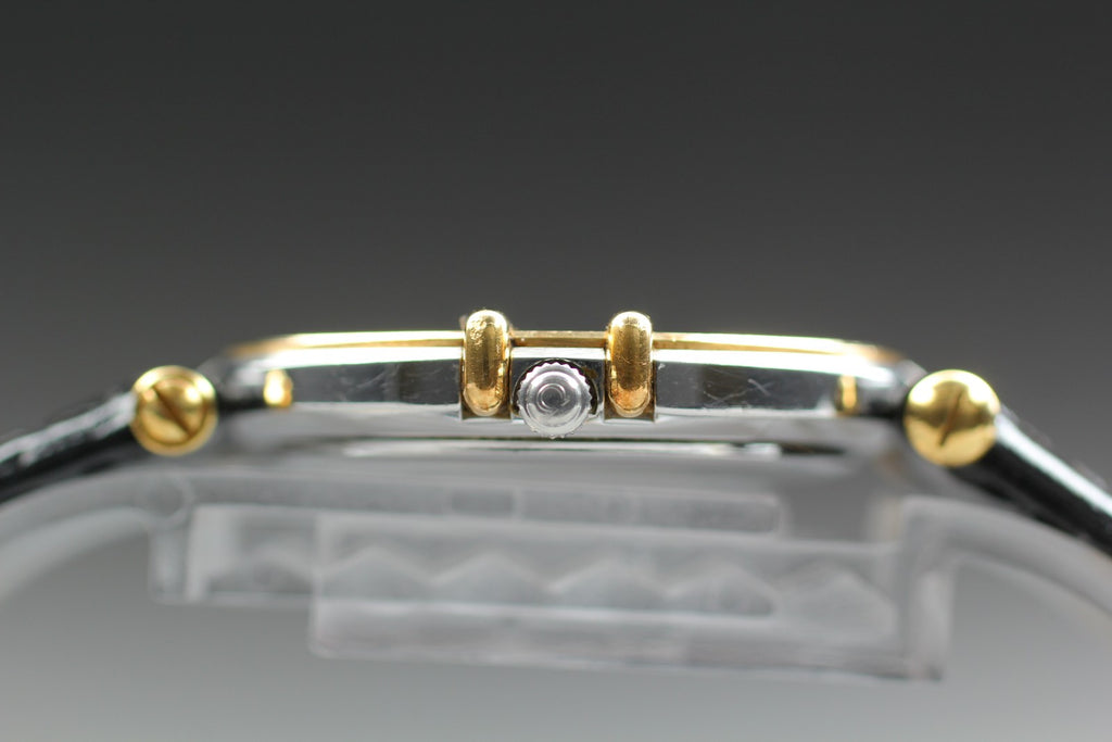 1993 Near MINT OMEGA Constellation 31mm 196.0360 Quartz Gold Dial Men's Vintage