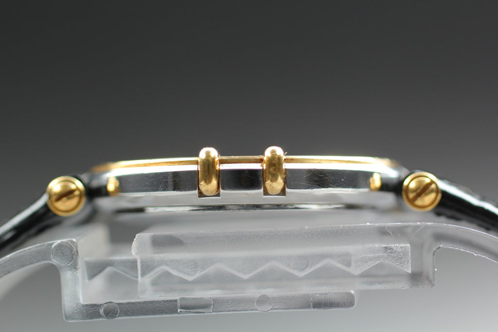 1993 Near MINT OMEGA Constellation 31mm 196.0360 Quartz Gold Dial Men's Vintage