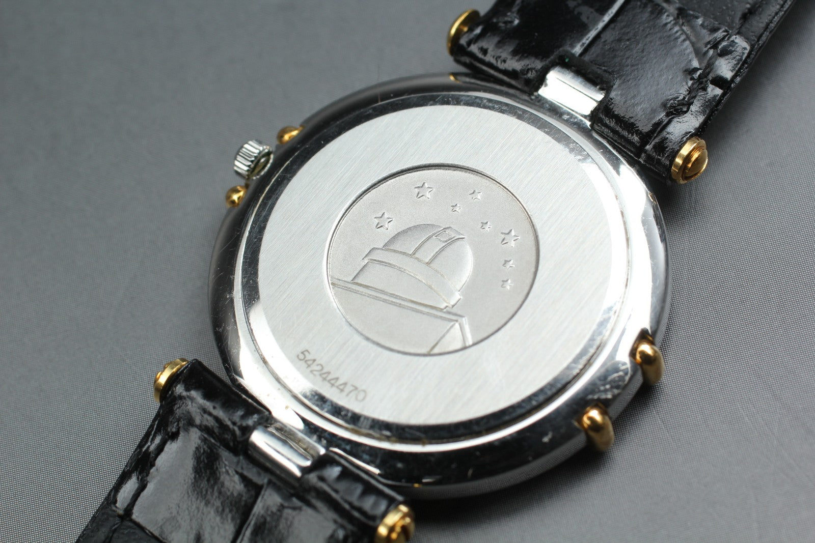 1993 Near MINT OMEGA Constellation 31mm 196.0360 Quartz Gold Dial Men's Vintage
