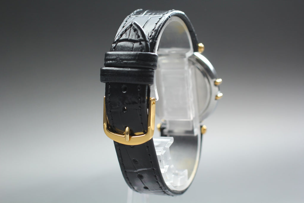 1993 Near MINT OMEGA Constellation 31mm 196.0360 Quartz Gold Dial Men's Vintage