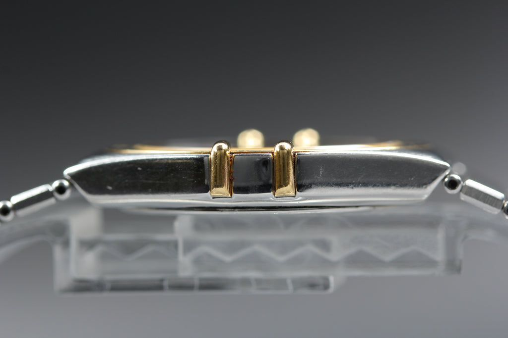 1988 Near MINT OMEGA Constellation 32mm 396.1070 Quartz Gold Dial Men's Vintage