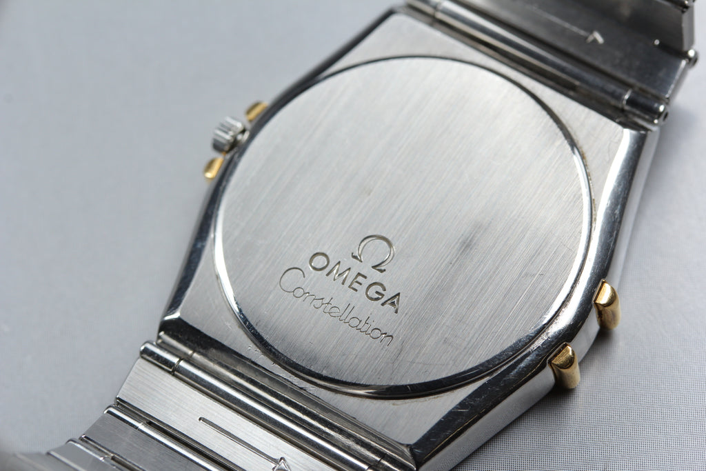 1988 Near MINT OMEGA Constellation 32mm 396.1070 Quartz Gold Dial Men's Vintage