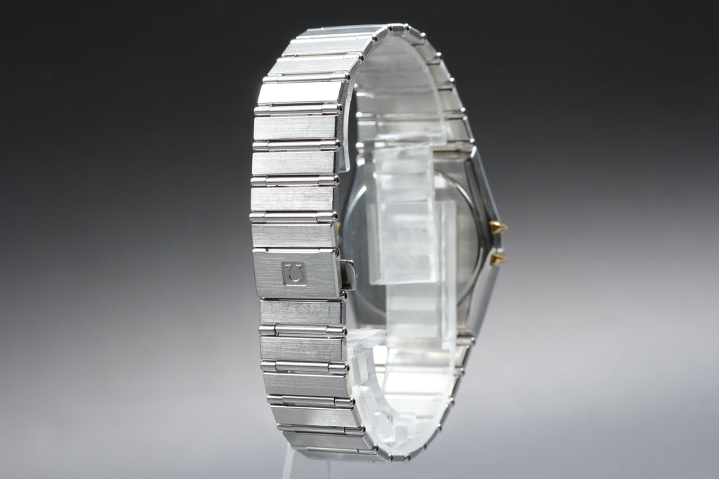 1988 Near MINT OMEGA Constellation 32mm 396.1070 Quartz Gold Dial Men's Vintage