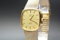 1979 OMEGA De Ville 30mm 191.0065 Quartz Gold Dial Men's Watch Vintage Exc+5