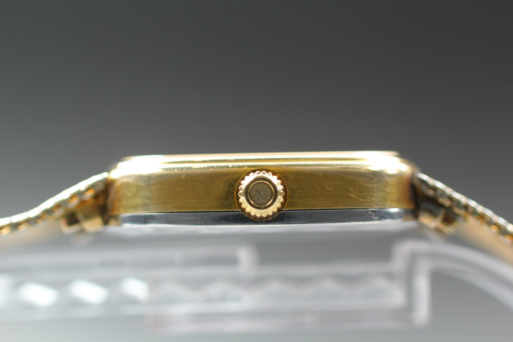 1979 OMEGA De Ville 30mm 191.0065 Quartz Gold Dial Men's Watch Vintage Exc+5