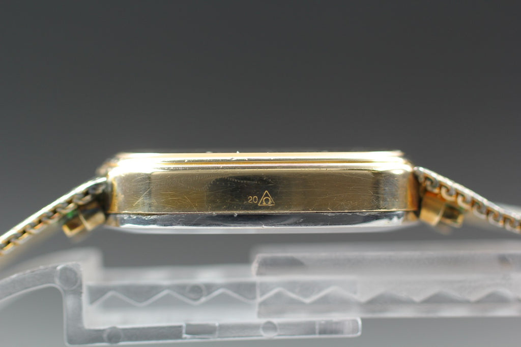1979 OMEGA De Ville 30mm 191.0065 Quartz Gold Dial Men's Watch Vintage Exc+5