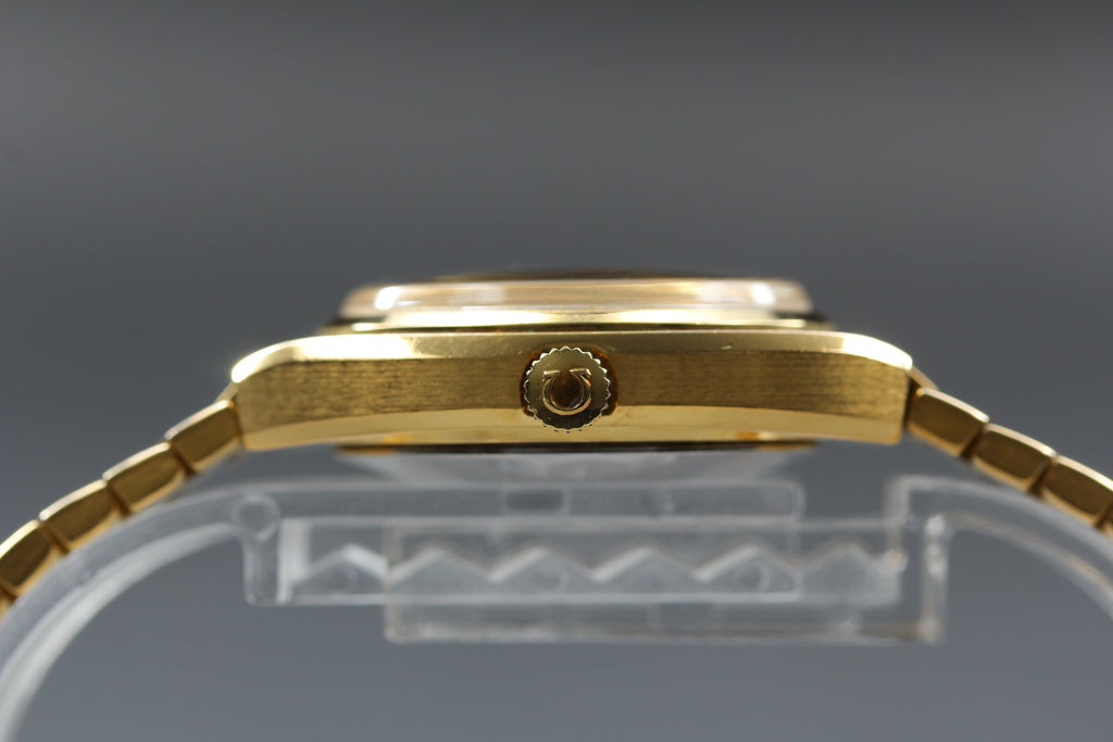 1979 Near MINT/Box OMEGA Seamaster 27mm 566.0087 Automatic Gold Women's Vintage