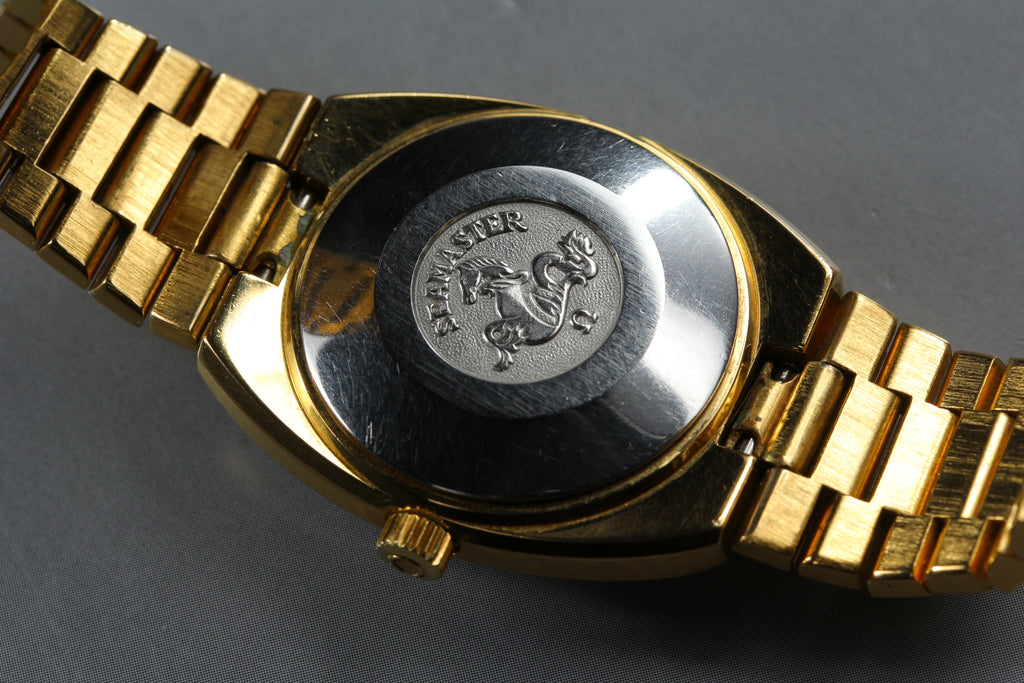 1979 Near MINT/Box OMEGA Seamaster 27mm 566.0087 Automatic Gold Women's Vintage