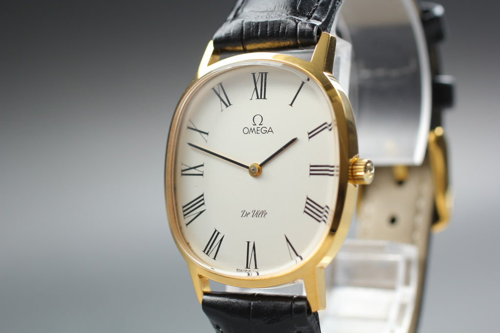 1979 Near MINT OMEGA De Ville 31mm 111.0148 Manual White Roman Dial Men Vintage