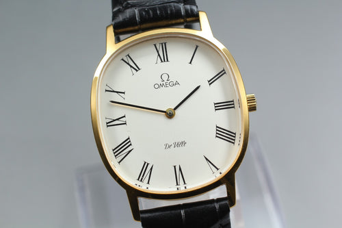 1979 Near MINT OMEGA De Ville 31mm 111.0148 Manual White Roman Dial Men Vintage