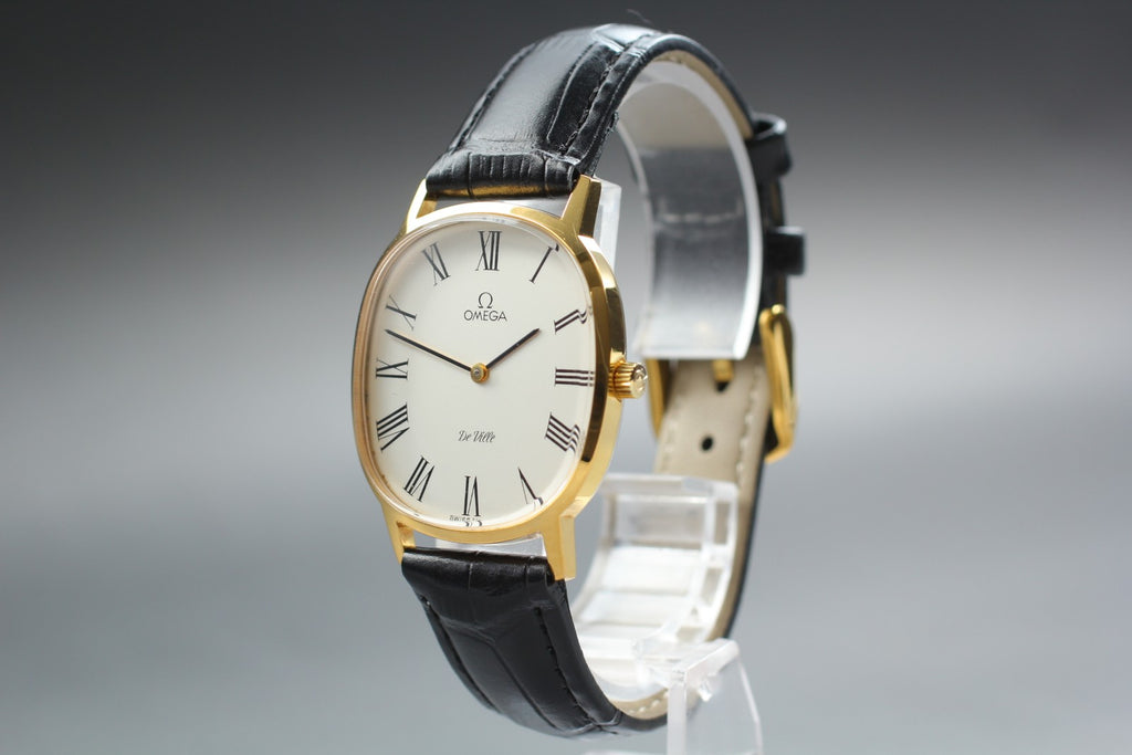 1979 Near MINT OMEGA De Ville 31mm 111.0148 Manual White Roman Dial Men Vintage