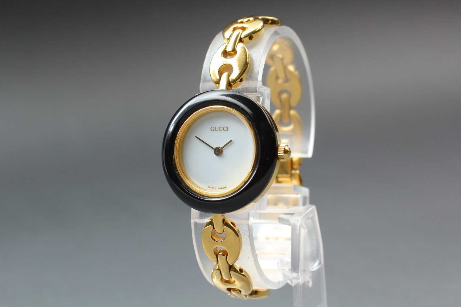 Near MINT/Box,Paper GUCCI Change Bezel 11/12.2 26mm 6 Colors Quartz Gold Women's