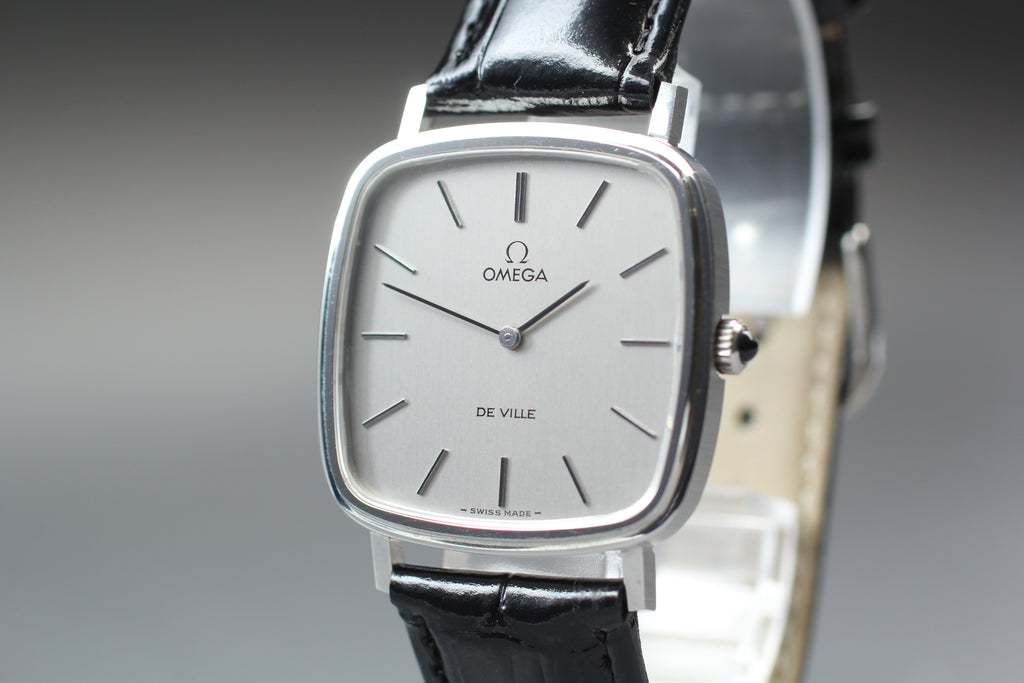 Serviced 1978 MINT OMEGA De Ville 31mm 111.0118 Manual Silver Dial Men's Vintage