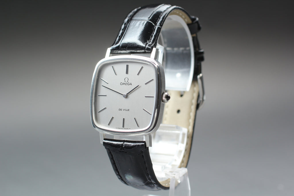 Serviced 1978 MINT OMEGA De Ville 31mm 111.0118 Manual Silver Dial Men's Vintage