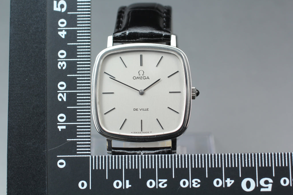 Serviced 1978 MINT OMEGA De Ville 31mm 111.0118 Manual Silver Dial Men's Vintage