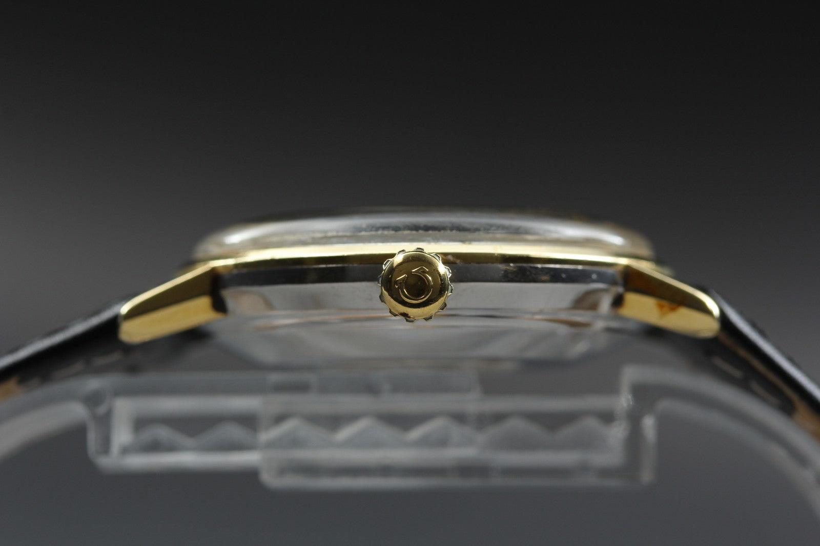 Near MINT OMEGA Seamaster 34mm Automatic Champagne Gold Dial Men's Watch Vintage